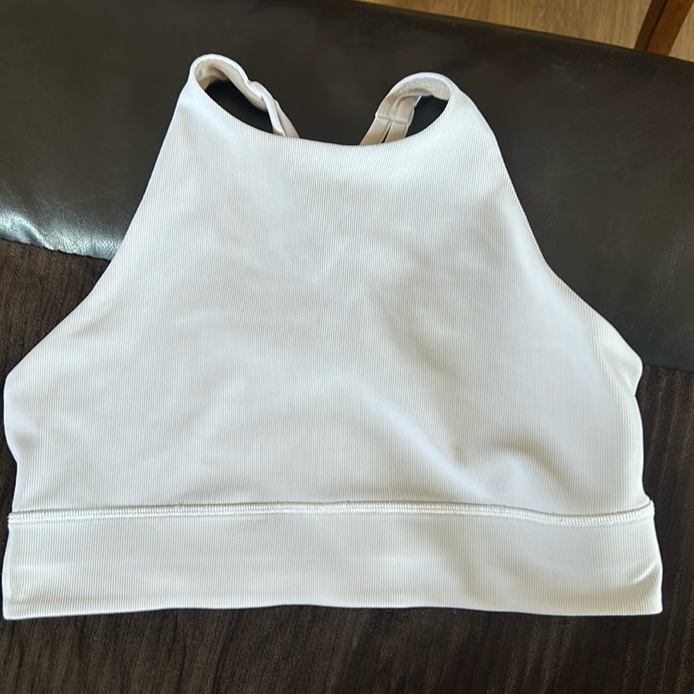 Lululemon white sports bra
